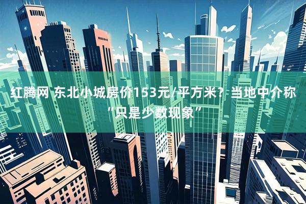 红腾网 东北小城房价153元/平方米？当地中介称“只是少数现象”