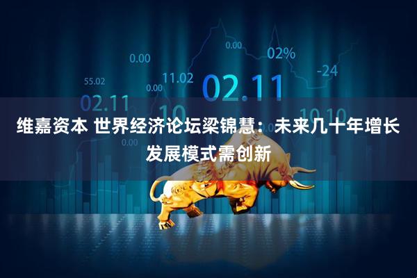 维嘉资本 世界经济论坛梁锦慧：未来几十年增长发展模式需创新